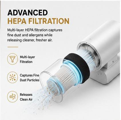 3-in-1 UV Dust & Mite Vacuum Cleaner